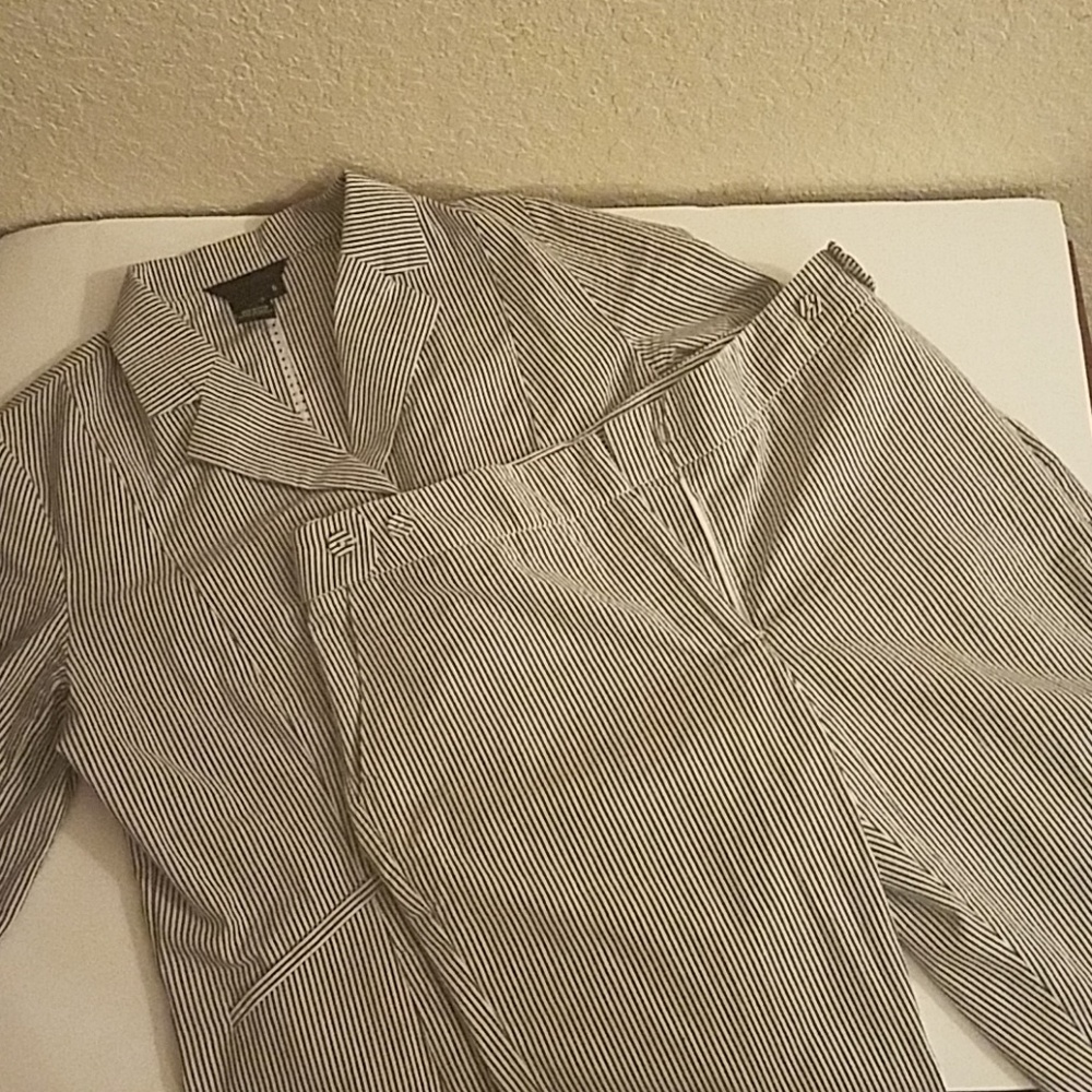 Pinstripe Pants Suit